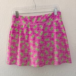 Spunk Skort Pink with Neon‎ Green Lobsters Athletic Tennis Golf Women's Medium